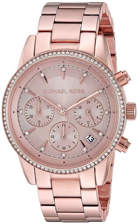 michael kors diamond watch women's